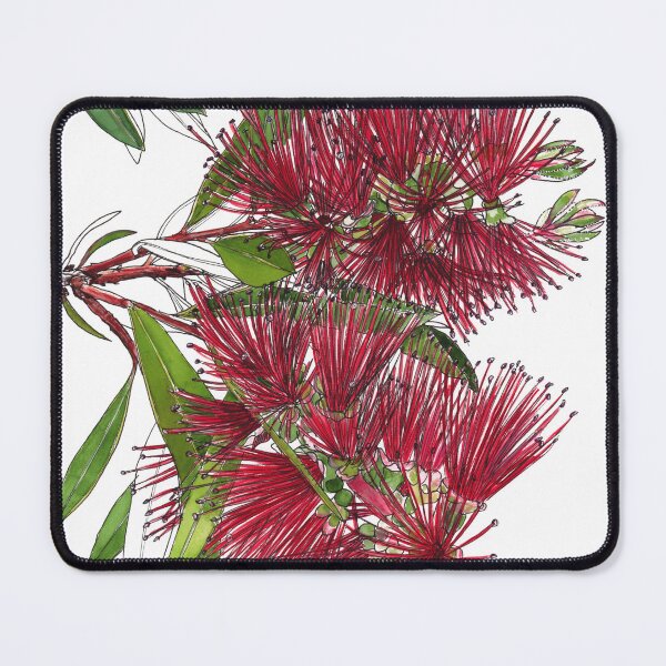 Item preview, Bottlebrush flowers red Australian flora designed and sold by blueidesign.