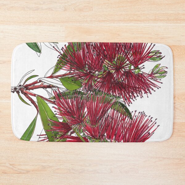 Item preview, Bottlebrush flowers red Australian flora designed and sold by blueidesign.
