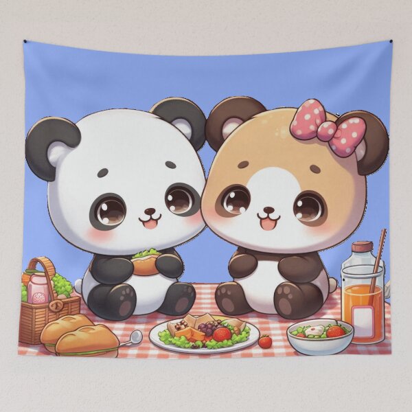 Item preview, Panda Picnic - Parejas de Pandas 7 designed and sold by PANDALOVEART.