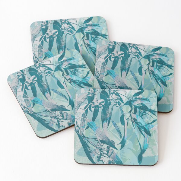 Item preview, Eucalyptus leaves buds green blue designed and sold by blueidesign.