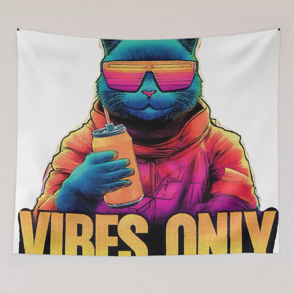 Item preview, Galactic Vibes: Cosmic Cat Unbothered designed and sold by stevepmp.