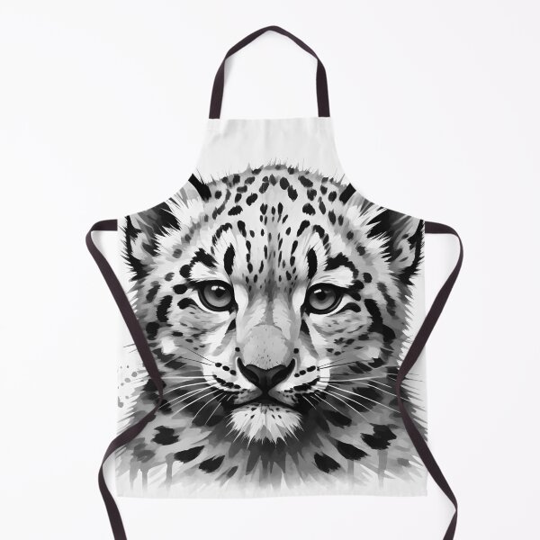 Item preview, Snow Leopard Cub – Digital Ink Portrait designed and sold by Typeglyphs.