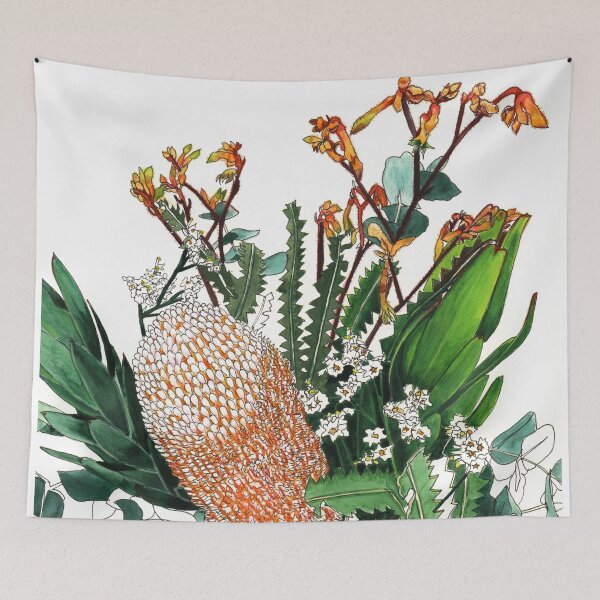 Item preview, Australian native arrangement Banksia Kangaroo Paw  designed and sold by blueidesign.