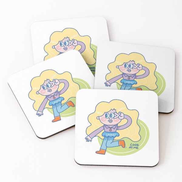 Item preview, Cheeky Blonde Wink & Peace Pose designed and sold by Shin’s Happy Lines.