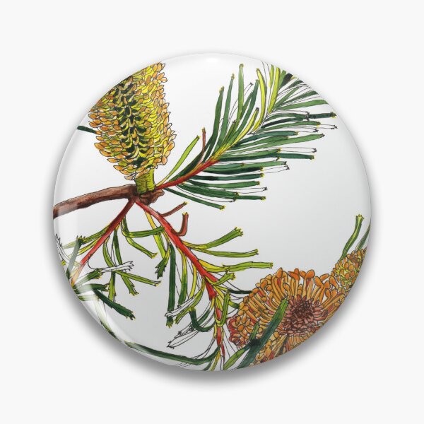 Item preview, Banksia Australian flora yellow designed and sold by blueidesign.