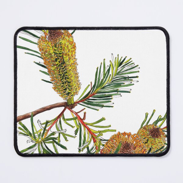 Item preview, Banksia Australian flora yellow designed and sold by blueidesign.