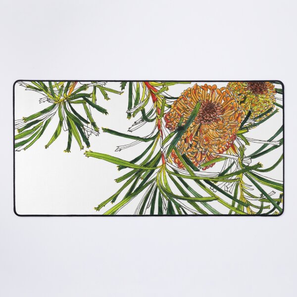 Item preview, Banksia Australian flora yellow designed and sold by blueidesign.
