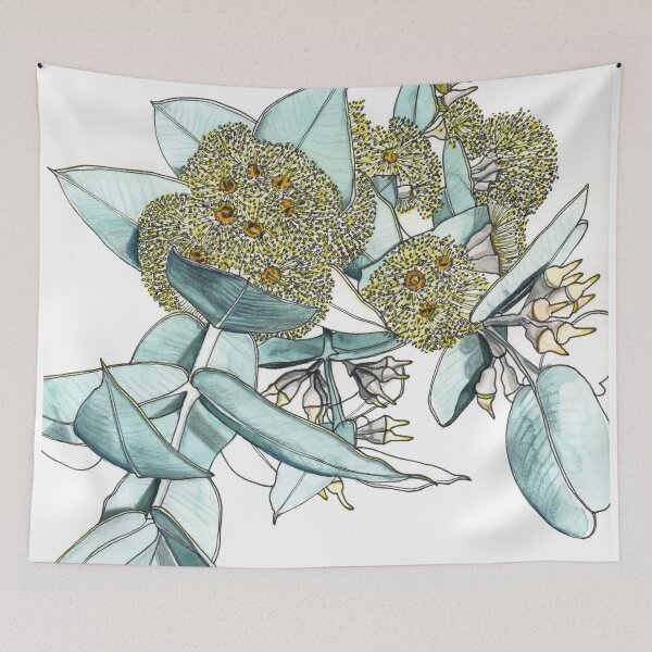 Item preview, Eucalyptus Mallee flowers yellow designed and sold by blueidesign.