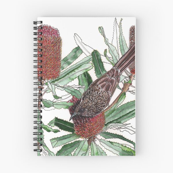 Artikelvorschau, Wattlebird Banksia-Blumen entworfen und verkauft von blueidesign.
