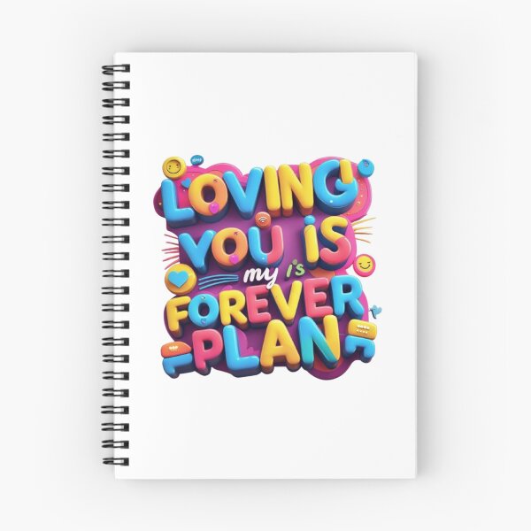Item preview,  Loving You Is My Forever Plan - Vibrant Typographic Art designed and sold by artistmagicshop.