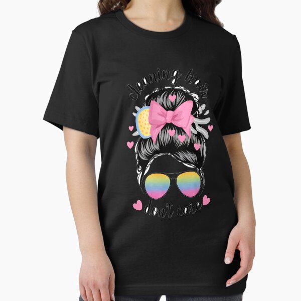 Item preview, Cleaning Hair Don’t Care Funny Pro Cleaner Cute Lady designed and sold by LifeUnboxed.