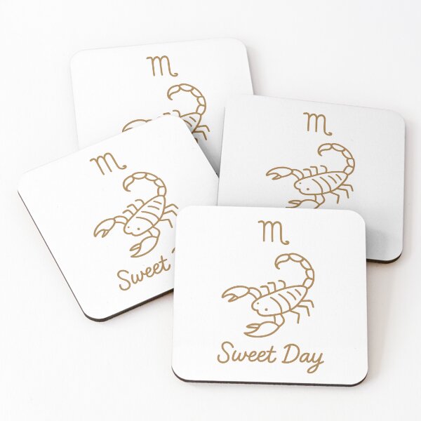 Item preview, "Scorpio Zodiac Sign - Hand-Drawn Cute Scorpion Art with Sweet Day Text" designed and sold by Sweetday2025.