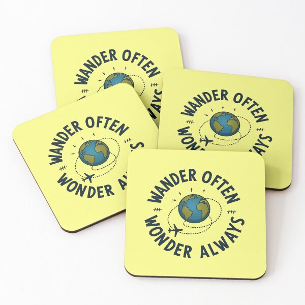 Item preview, Wander Often Wonder Always Travel Adventure Design designed and sold by gtrock.