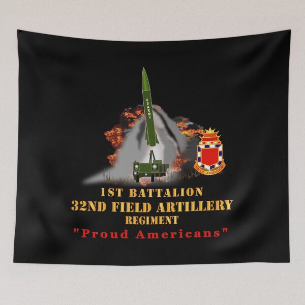 Item preview, Army -  1st Bn, 32nd FAR, Proud Americans - MGM 52 - Lance  - Short X 300 designed and sold by Military Insignia Products.