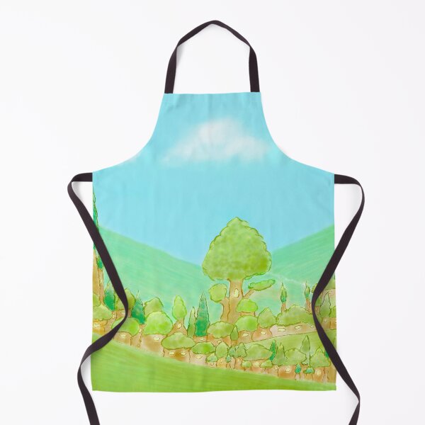 Item preview, Tree village in a meadow designed and sold by greenPQBstudio.