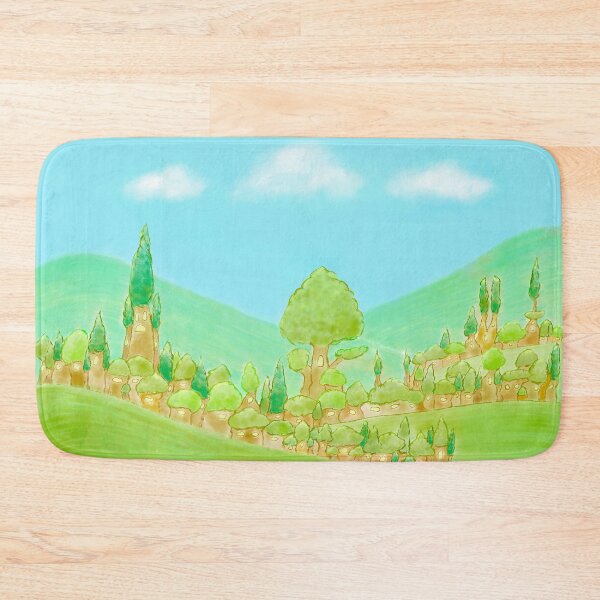 Item preview, Tree village in a meadow designed and sold by greenPQBstudio.