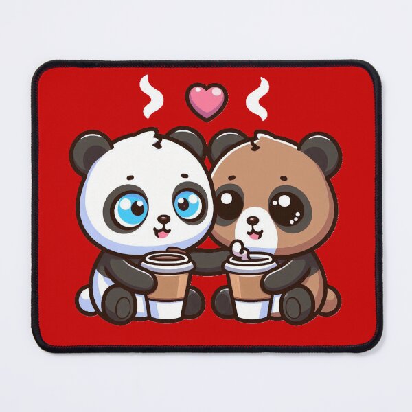 Item preview, Cute Coffee Loving Pandas - Panda Couples 13 designed and sold by PANDALOVEART.