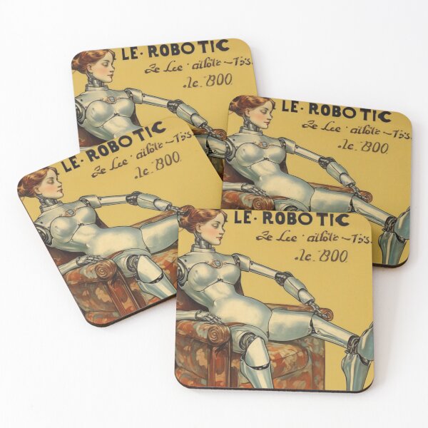 Item preview, Robot Love Art Illustrations from the 1800s | #44 designed and sold by NickWhittleArt.