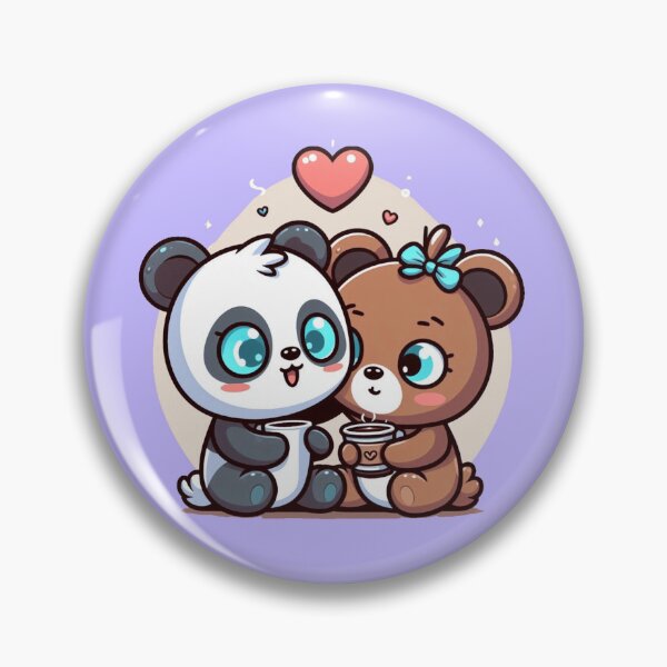 Item preview, Cute Coffee Loving Pandas - Panda Couples 14 designed and sold by PANDALOVEART.