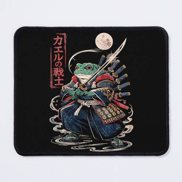 Item preview, Samurai Frog Ninja Vintage Japanese Ukiyo-e Ink Wash Graphic Art designed and sold by Damcoc.