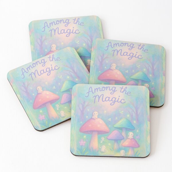 Item preview, Enchanted Mushroom Glade – Dreamy Pastel Fairycore Forest Fantasy Art designed and sold by Laugh & Rewind .