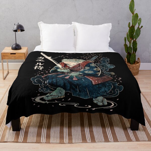Item preview, Samurai Frog Warrior With Katana Vintage Japanese Ukiyo-e Graphic Art designed and sold by Damcoc.