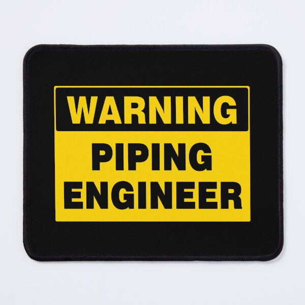 Item preview, WARNING SIGN, PIPING ENGINEER, INDUSTRIAL SIGNAGE, FUNNY designed and sold by AASparksDesigns.