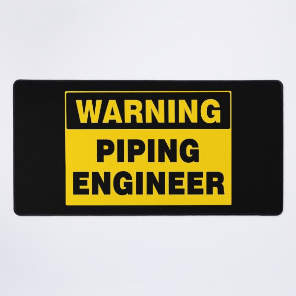 Item preview, WARNING SIGN, PIPING ENGINEER, INDUSTRIAL SIGNAGE, FUNNY designed and sold by AASparksDesigns.