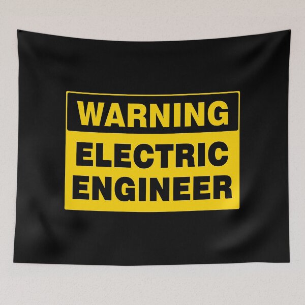 Item preview, WARNING SIGN, ELECTRIC ENGINEER, INDUSTRIAL SIGNAGE, FUNNY designed and sold by AASparksDesigns.
