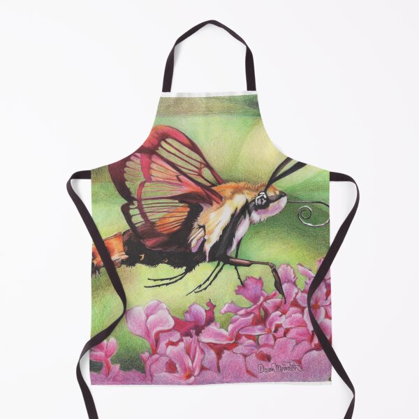 Item preview, Fuzzy Bee Moth on a colourful background designed and sold by DingbatDesigns.