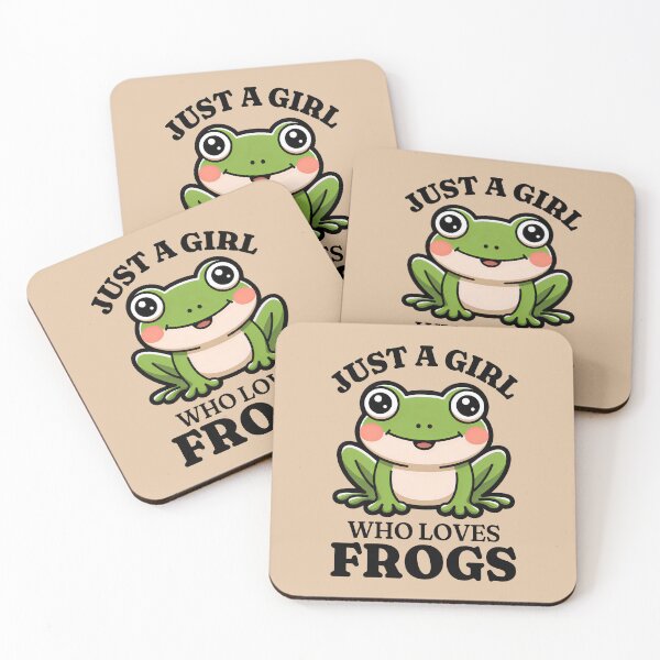 Item preview, Just A Girl Who Loves Frogs Pet Frog Owner Amphibian Lover designed and sold by KLArtzStore.