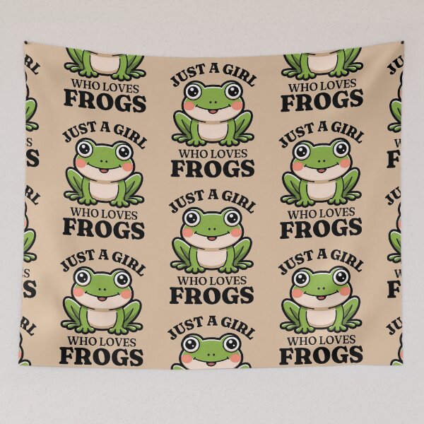 Item preview, Just A Girl Who Loves Frogs Pet Frog Owner Amphibian Lover designed and sold by KLArtzStore.