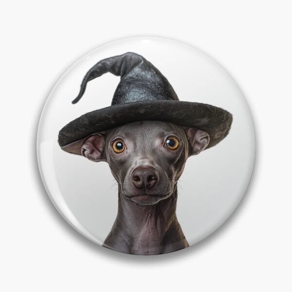 Item preview, Xoloitzcuintli dog Wearing Halloween Witch Hat designed and sold by LazyOwlStore.