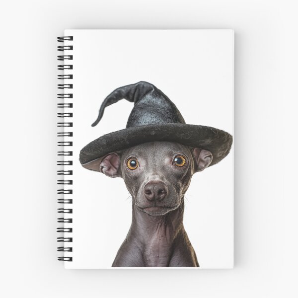 Item preview, Xoloitzcuintli dog Wearing Halloween Witch Hat designed and sold by LazyOwlStore.