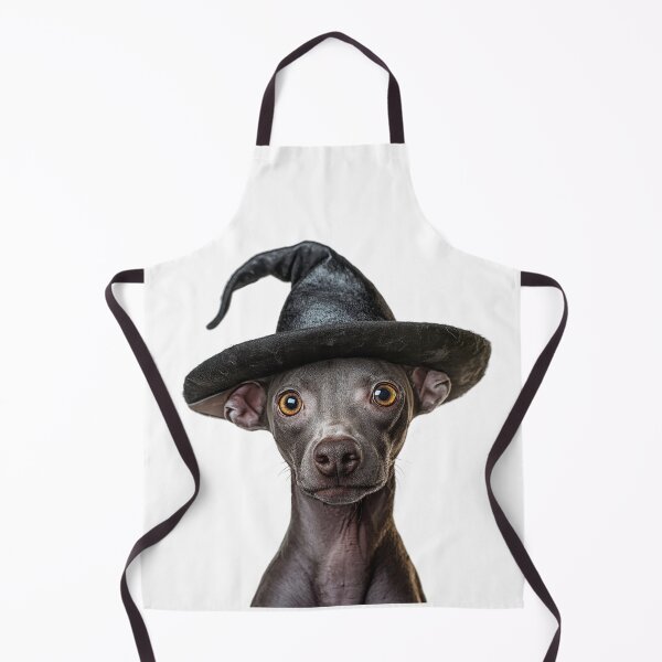 Item preview, Xoloitzcuintli dog Wearing Halloween Witch Hat designed and sold by LazyOwlStore.