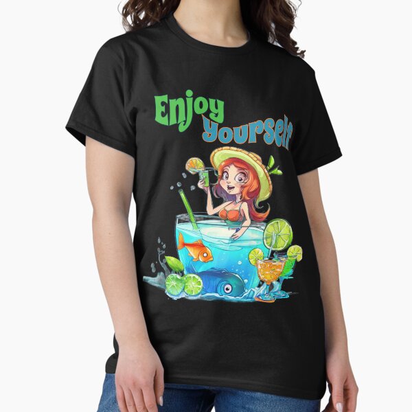 Item preview, Lady Drinking Cocktails with her Fish Friends designed and sold by Jessielee72.