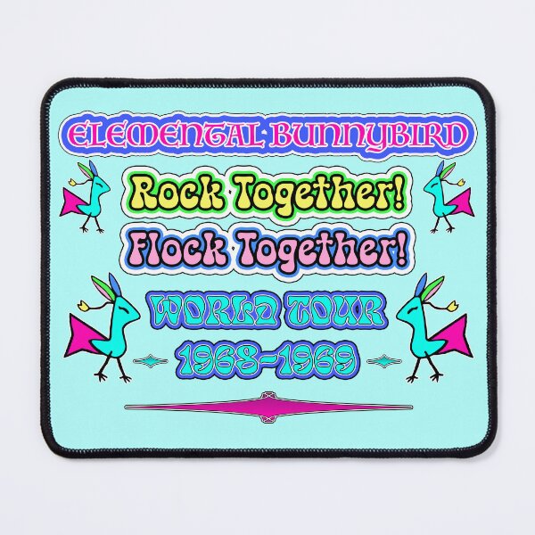 Item preview, Elemental Bunnybird: ¡Rockeemos juntos! ¡Flock Together! Gira mundial 1968-1969 designed and sold by SBVillard.