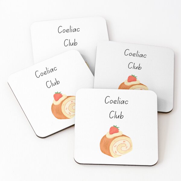 Item preview, Coeliac Club Arctic Roll Swiss Cake Dessert Illustration for Gluten Free Fans designed and sold by My Gluten Free Life UK.