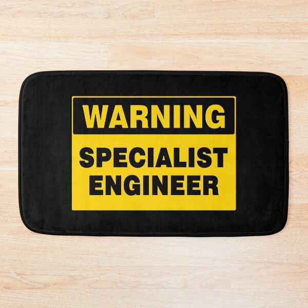 Item preview, WARNING SIGN, SPECIALIST ENGINEER, INDUSTRIAL SIGNAGE, FUNNY designed and sold by AASparksDesigns.
