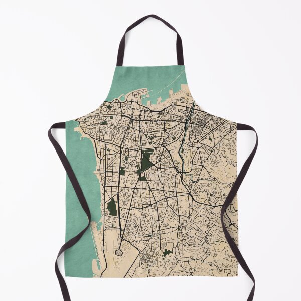 Item preview, Beirut City Map of Levant, Lebanon - Vintage designed and sold by deMAP.