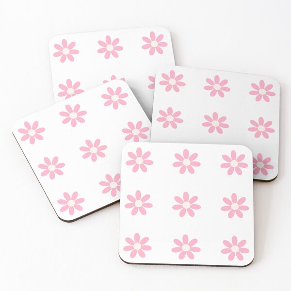 Item preview, Pink daisies little flowers - set of 9 designed and sold by EmeraldeaArt.