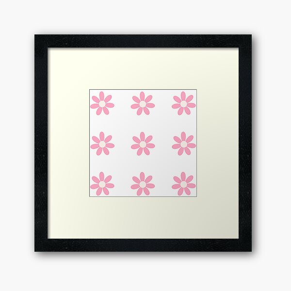 Item preview, Pink daisies little flowers - set of 9 designed and sold by EmeraldeaArt.