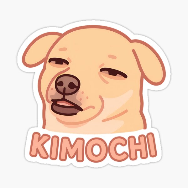 Item preview, Kimochi Dog - Meme designed and sold by Pastel Purrade.