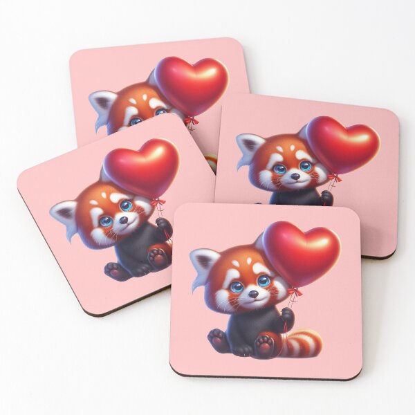 Artikelvorschau, Valentinstag Roter Panda 5 entworfen und verkauft von PANDALOVEART.