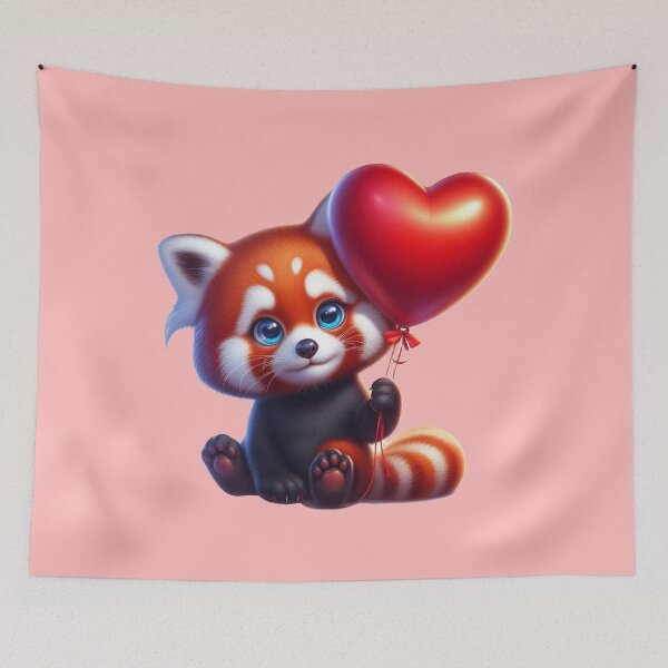 Artikelvorschau, Valentinstag Roter Panda 5 entworfen und verkauft von PANDALOVEART.