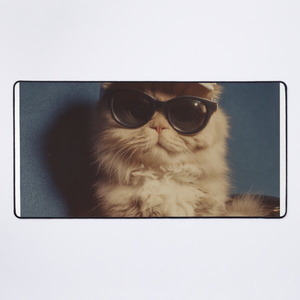 Item preview, Cool Movie Cat – Funny Cinema Kitty with Popcorn designed and sold by Retrocranio.