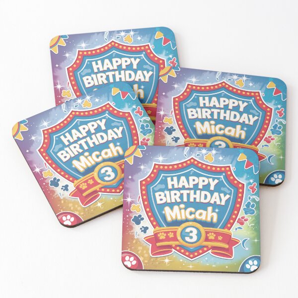 Item preview, Micah’s 3rd Birthday  designed and sold by whatifsticks.