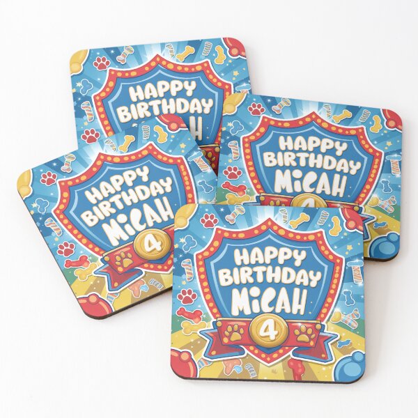 Item preview, Micah’s 4th Birthday  designed and sold by whatifsticks.