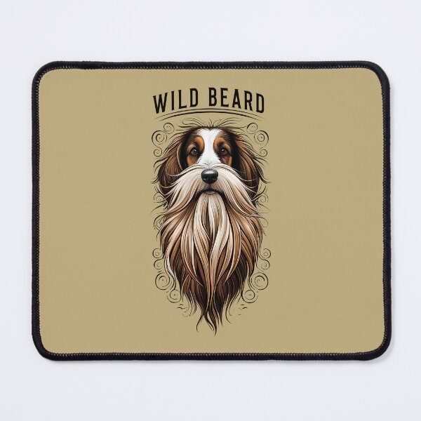 Item preview, Wild Beard. Funny Bearded Dog. Bearded pet humor. designed and sold by twisted-dot.