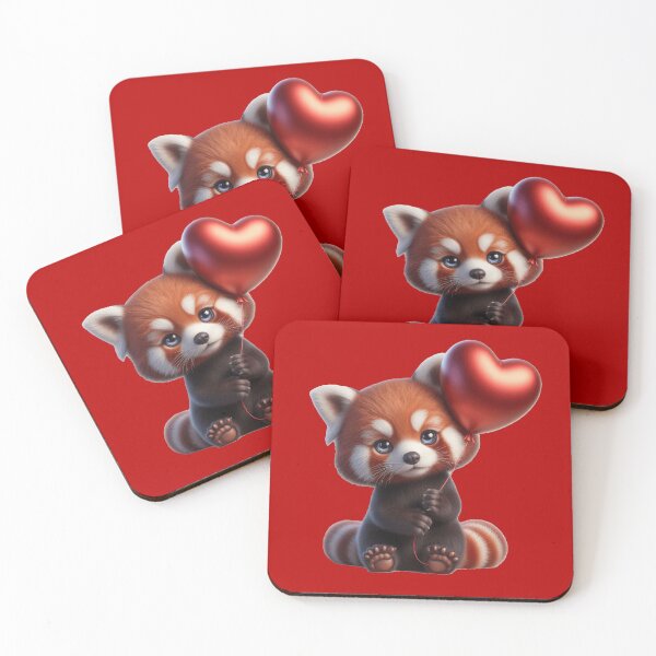 Item preview, Valetine Red Panda 6 designed and sold by PANDALOVEART.